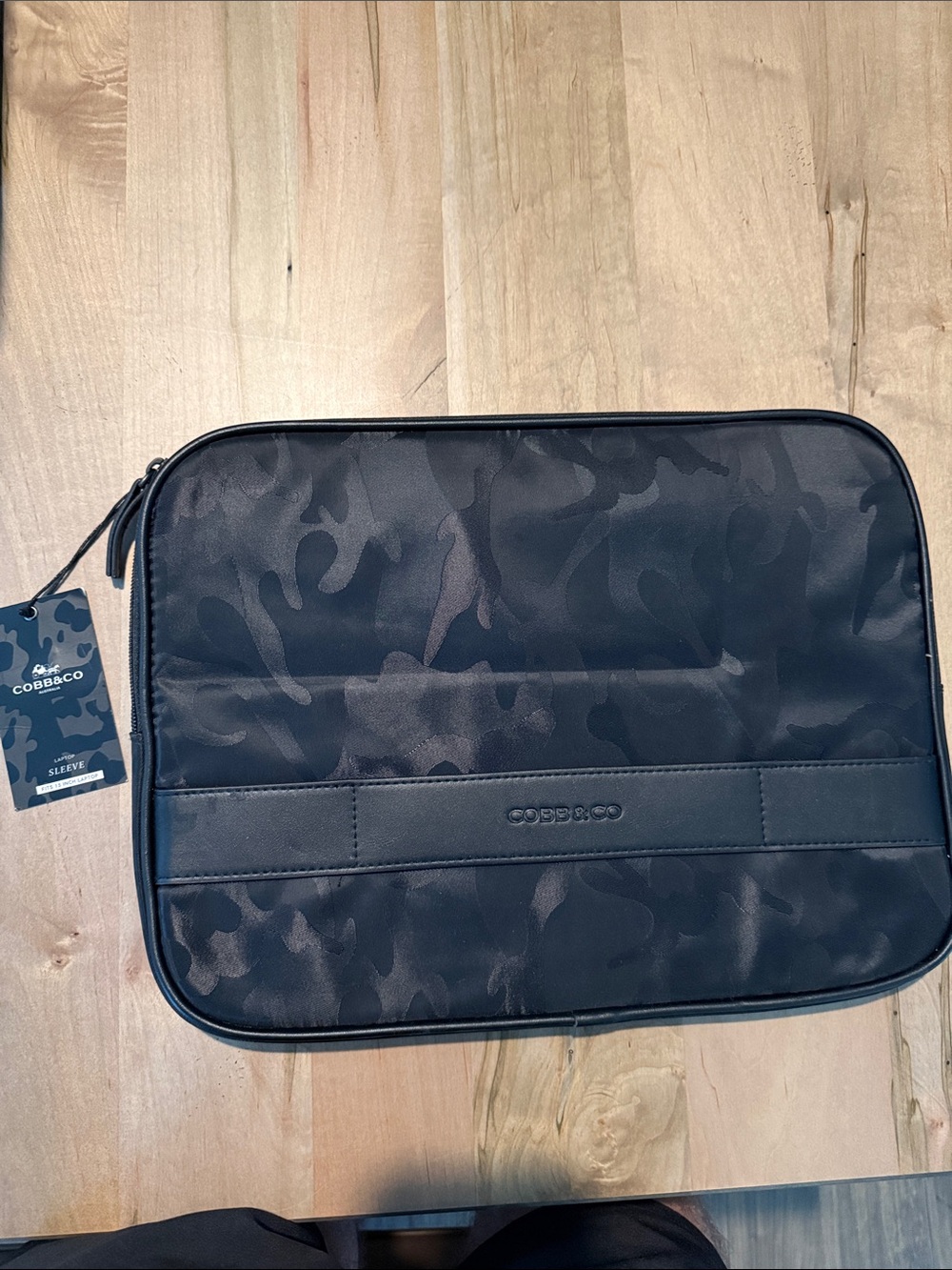 Black Camo Laptop Sleeve - Men's Protective Case